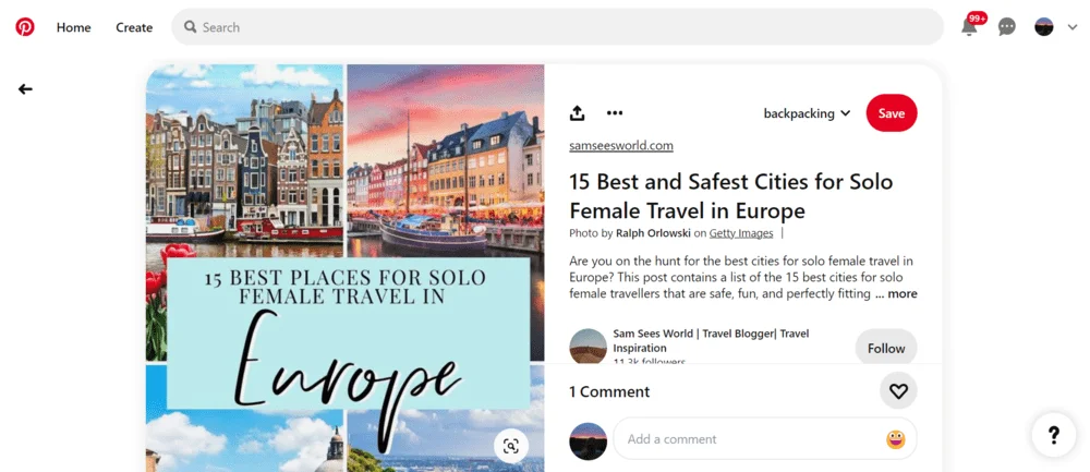 Épingler sur Pinterest les voyages en solo pour femmes en Europe